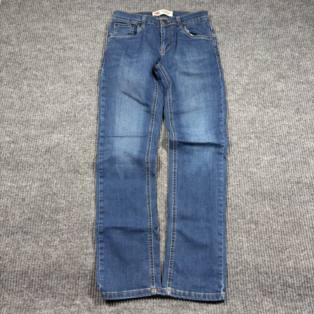 Levis 511 Jeans Womens 14 Slim Performance Boys Blue Denim
